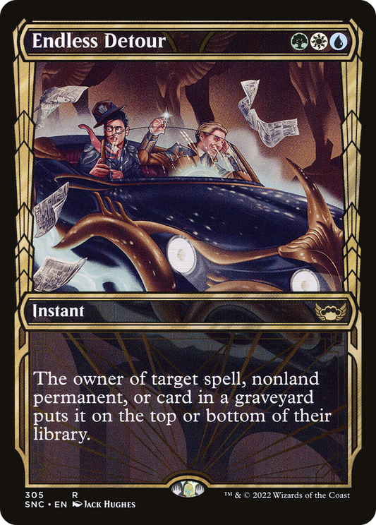 Endless Detour (SNC-305) - Streets of New Capenna: (Showcase) - Premium MTG Single from Wizards of the Coast - Just $0.08! Shop now at Game Crave Tournament Store