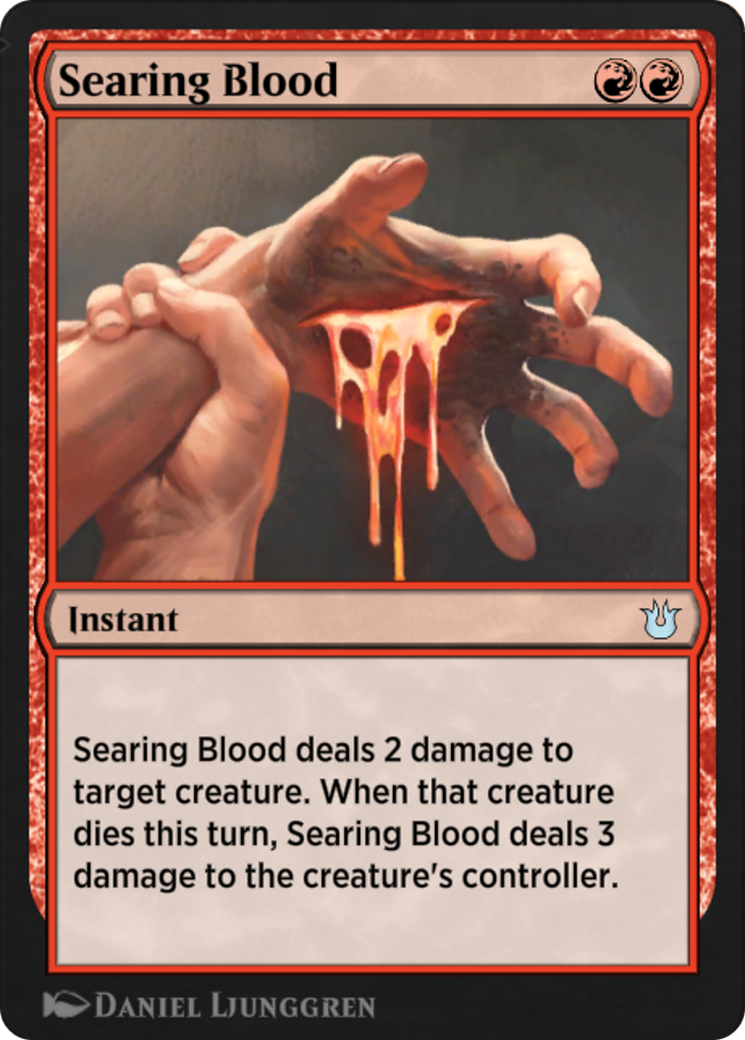 Searing Blood (EA1-009) - Explorer Anthology 1 - Premium MTG Single from Wizards of the Coast - Just $0! Shop now at Game Crave Tournament Store