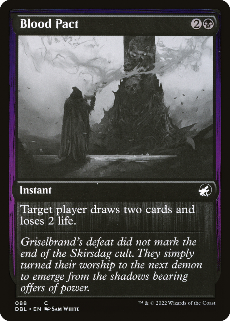 Blood Pact (DBL-088) - Innistrad: Double Feature Foil - Premium MTG Single from Wizards of the Coast - Just $0.68! Shop now at Game Crave Tournament Store