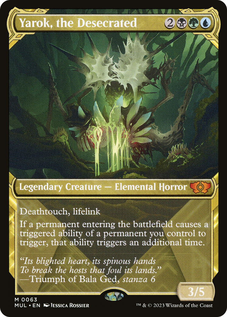 Yarok, the Desecrated (MUL-063) - Multiverse Legends: (Showcase) Foil - Premium MTG Single from Wizards of the Coast - Just $0.79! Shop now at Game Crave Tournament Store