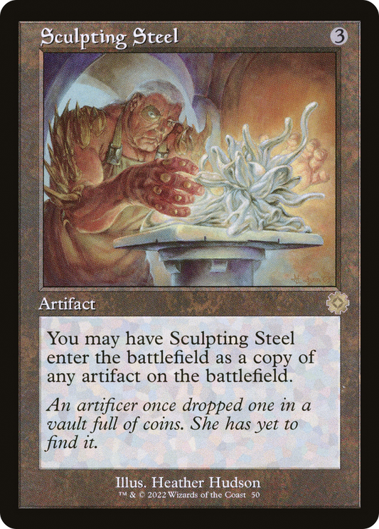 Sculpting Steel (BRR-050) - The Brothers' War Retro Artifacts - Premium MTG Single from Wizards of the Coast - Just $0.14! Shop now at Game Crave Tournament Store