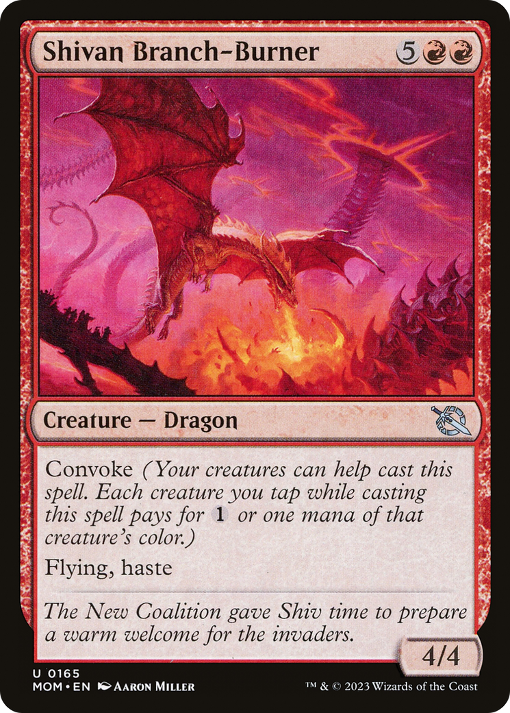 Shivan Branch-Burner (MOM-165) - March of the Machine Foil - Premium MTG Single from Wizards of the Coast - Just $0.08! Shop now at Game Crave Tournament Store