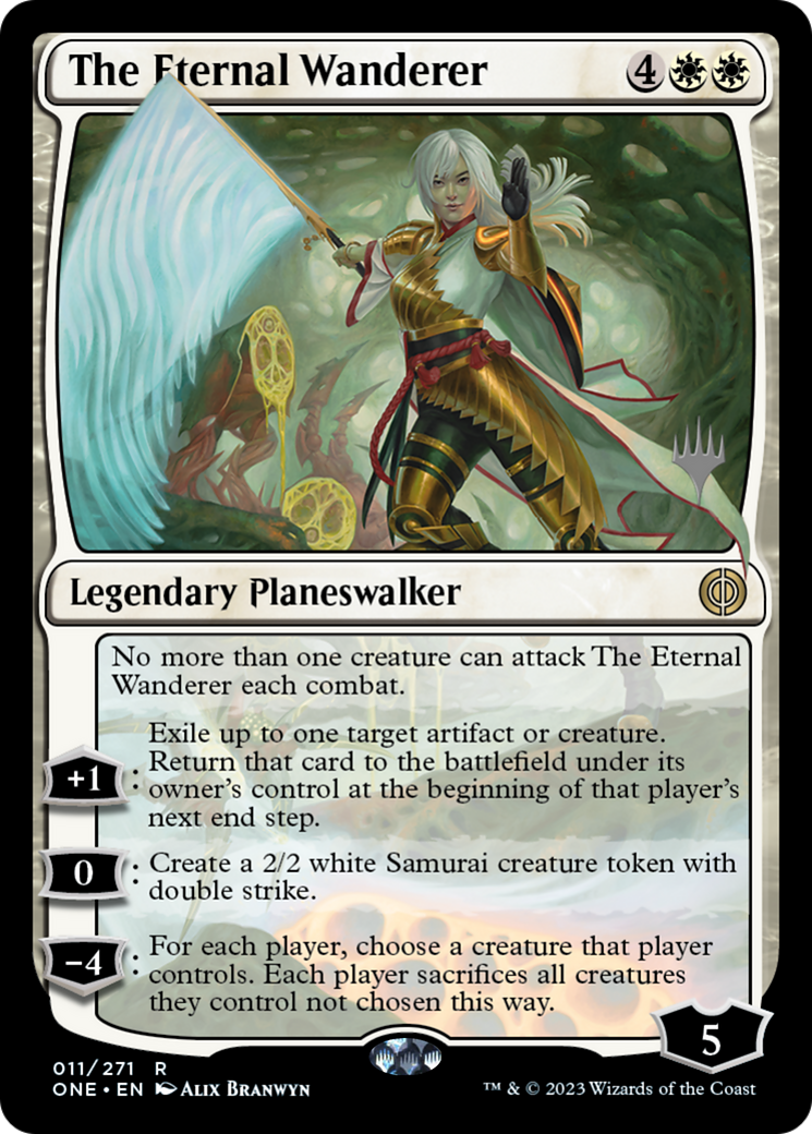 The Eternal Wanderer (PONE-11P) - Phyrexia: All Will Be One Promos Foil - Premium MTG Single from Wizards of the Coast - Just $1.62! Shop now at Game Crave Tournament Store