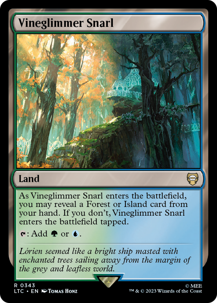 Vineglimmer Snarl (LTC-343) - Tales of Middle-earth Commander - Premium MTG Single from Wizards of the Coast - Just $0.08! Shop now at Game Crave Tournament Store