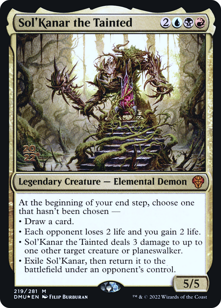 Sol'Kanar the Tainted (PDMU-219S) - Dominaria United Promos Foil - Premium MTG Single from Wizards of the Coast - Just $0.21! Shop now at Game Crave Tournament Store