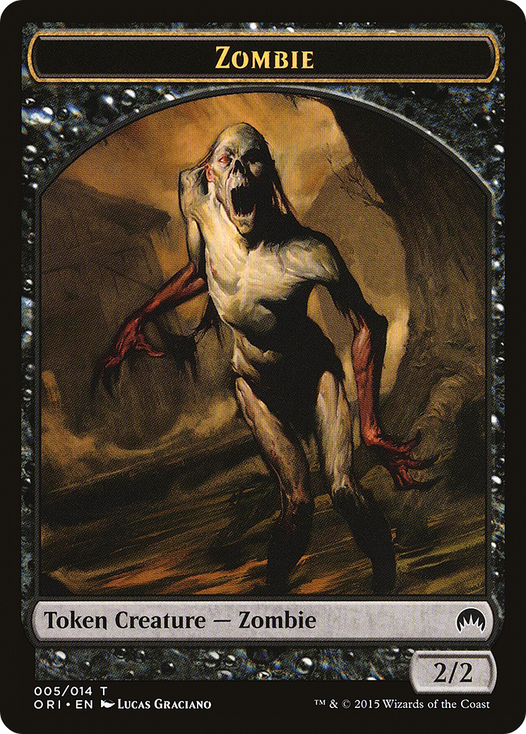 Zombie (TORI-005) - Magic Origins Tokens - Premium MTG Single from Wizards of the Coast - Just $0.08! Shop now at Game Crave Tournament Store