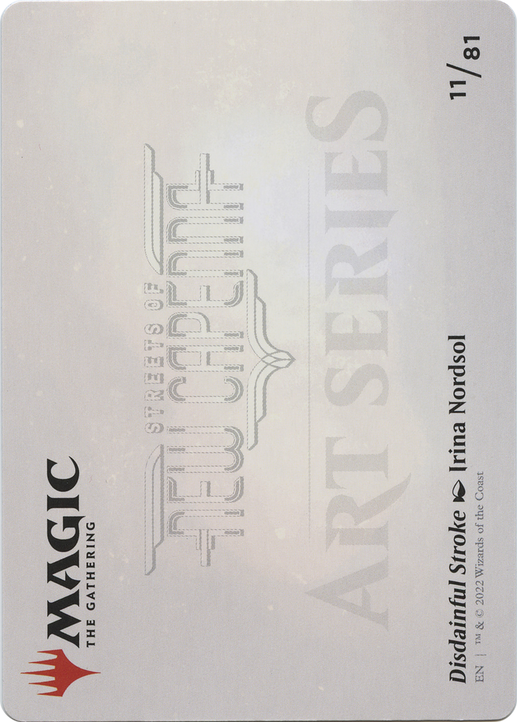 Disdainful Stroke // Disdainful Stroke (ASNC-011) - New Capenna Art Series (Borderless) Foil - Premium MTG Single from Wizards of the Coast - Just $0! Shop now at Game Crave Tournament Store