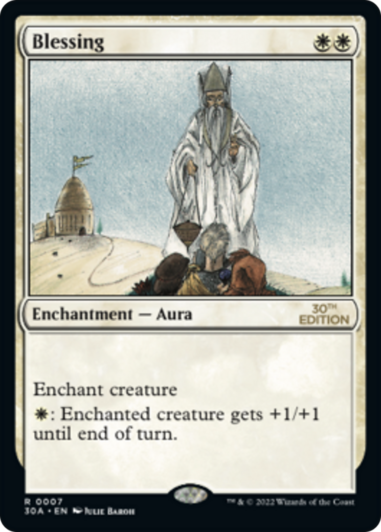 Blessing (30A-007) - 30th Anniversary Edition - Premium MTG Single from Wizards of the Coast - Just $1.68! Shop now at Game Crave Tournament Store