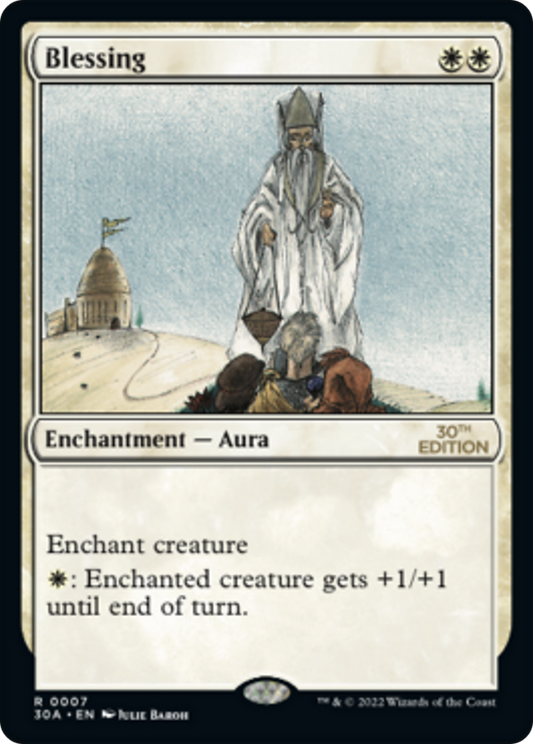 Blessing (30A-007) - 30th Anniversary Edition - Premium MTG Single from Wizards of the Coast - Just $1.68! Shop now at Game Crave Tournament Store