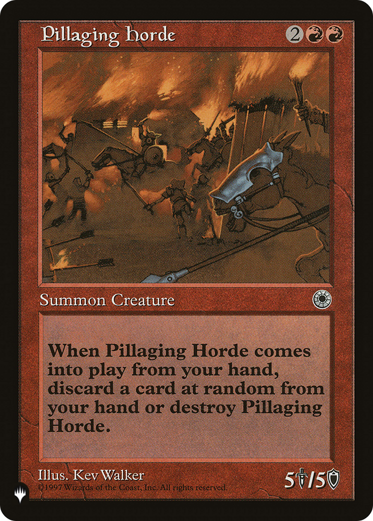 Pillaging Horde (PLIST-687) - The List - Premium MTG Single from Wizards of the Coast - Just $0.08! Shop now at Game Crave Tournament Store