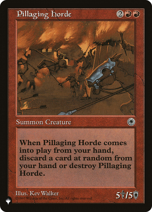 Pillaging Horde (PLIST-687) - The List - Premium MTG Single from Wizards of the Coast - Just $0.08! Shop now at Game Crave Tournament Store