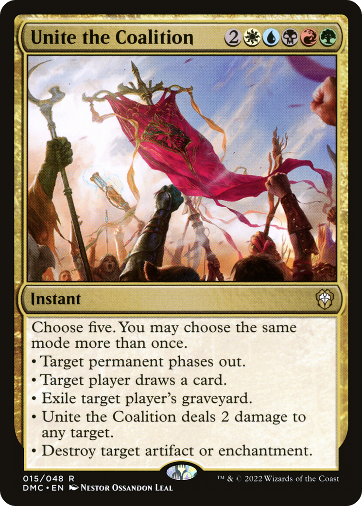Unite the Coalition (DMC-015) - Dominaria United Commander - Premium MTG Single from Wizards of the Coast - Just $0.11! Shop now at Game Crave Tournament Store