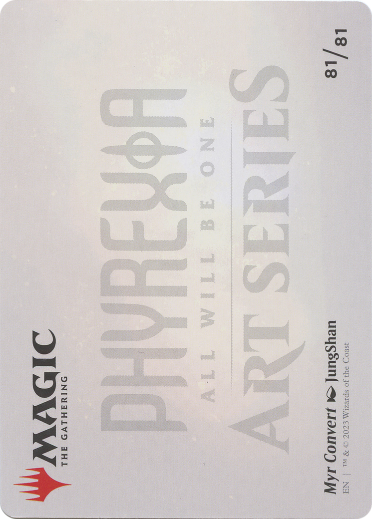 Myr Convert // Myr Convert (AONE-081) - Phyrexia: All Will Be One Art Series (Borderless) Foil - Premium MTG Single from Wizards of the Coast - Just $0! Shop now at Game Crave Tournament Store