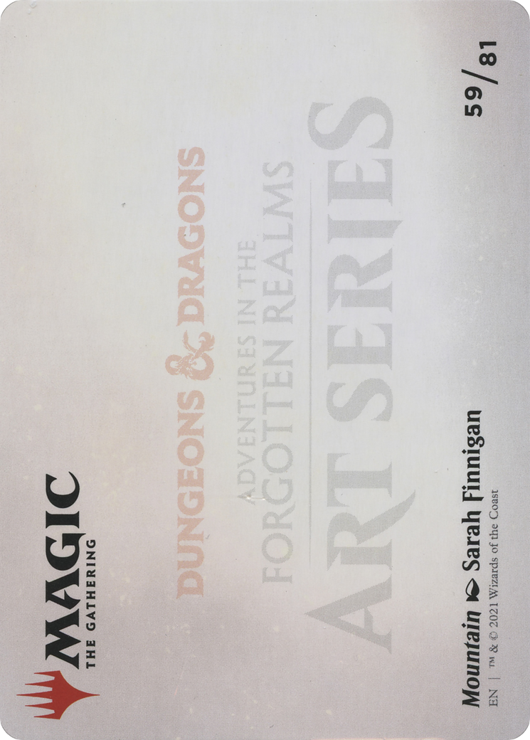 Mountain // Mountain (AAFR-059) - Adventures in the Forgotten Realms Art Series (Borderless) - Premium MTG Single from Wizards of the Coast - Just $0! Shop now at Game Crave Tournament Store