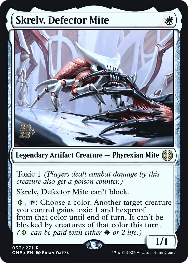 Skrelv, Defector Mite (PONE-33S) - Phyrexia: All Will Be One Promos Foil - Premium MTG Single from Wizards of the Coast - Just $2.34! Shop now at Game Crave Tournament Store