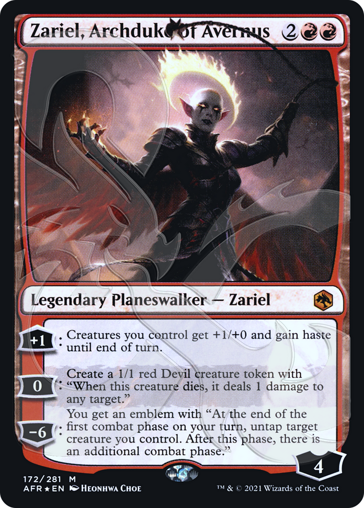 Zariel, Archduke of Avernus (PAFR-172A) - Adventures in the Forgotten Realms Promos Foil - Premium MTG Single from Wizards of the Coast - Just $2.90! Shop now at Game Crave Tournament Store