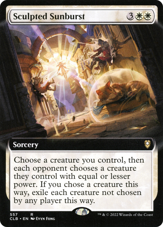Sculpted Sunburst (CLB-557) - Commander Legends: Battle for Baldur's Gate: (Extended Art) - Premium MTG Single from Wizards of the Coast - Just $0.08! Shop now at Game Crave Tournament Store