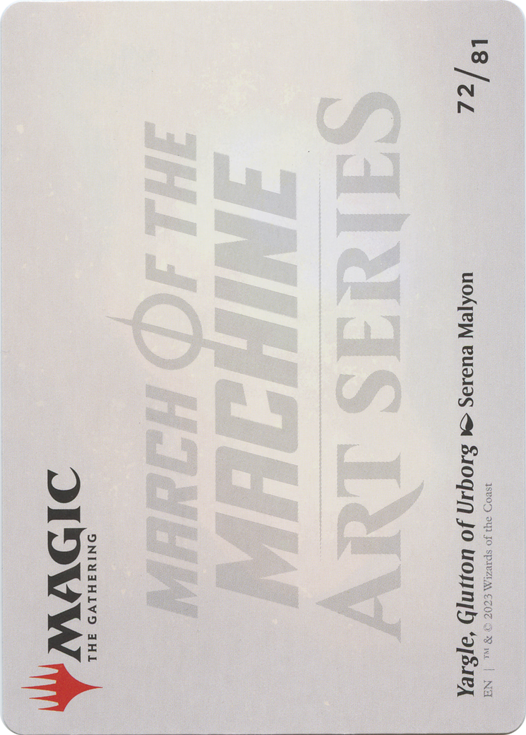 Yargle, Glutton of Urborg // Yargle, Glutton of Urborg (AMOM-072) - March of the Machine Art Series (Borderless) Foil - Premium MTG Single from Wizards of the Coast - Just $0! Shop now at Game Crave Tournament Store