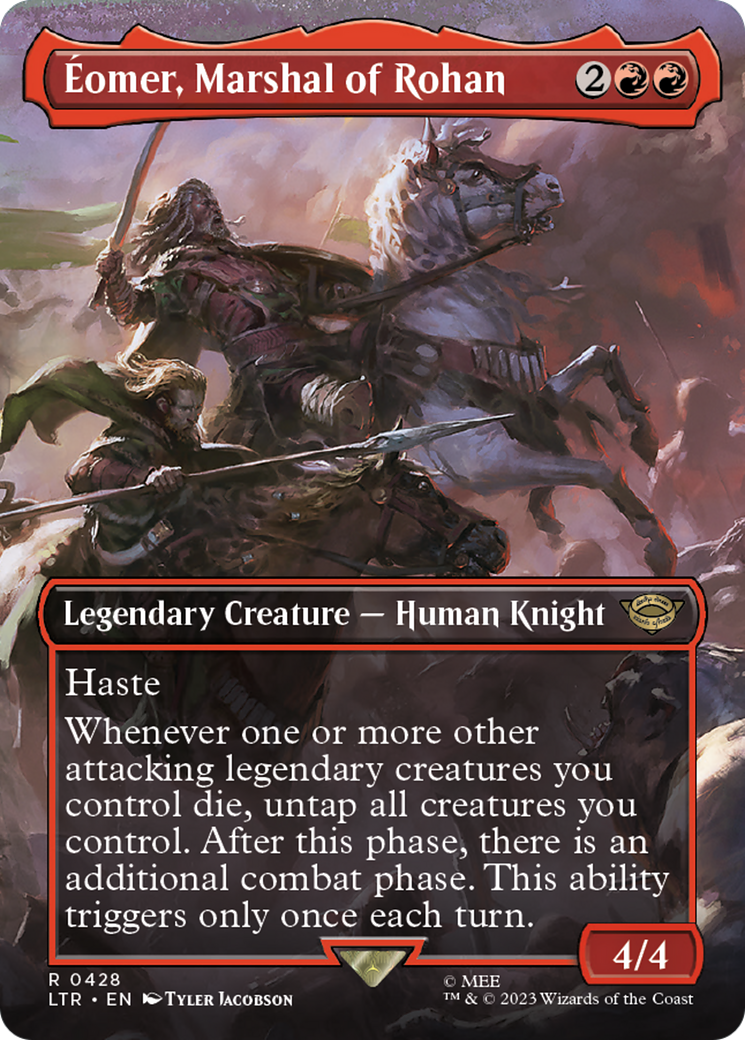 Éomer, Marshal of Rohan (LTR-428) - The Lord of the Rings: Tales of Middle-earth (Borderless) - Premium MTG Single from Wizards of the Coast - Just $0.09! Shop now at Game Crave Tournament Store