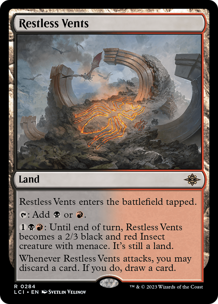 Restless Vents (LCI-284) - The Lost Caverns of Ixalan - Premium MTG Single from Wizards of the Coast - Just $0.08! Shop now at Game Crave Tournament Store