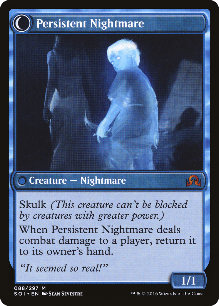 Startled Awake // Persistent Nightmare (SOI-088) - Shadows over Innistrad: (Double Faced Transform) Foil - Premium MTG Single from Wizards of the Coast - Just $0.91! Shop now at Game Crave Tournament Store