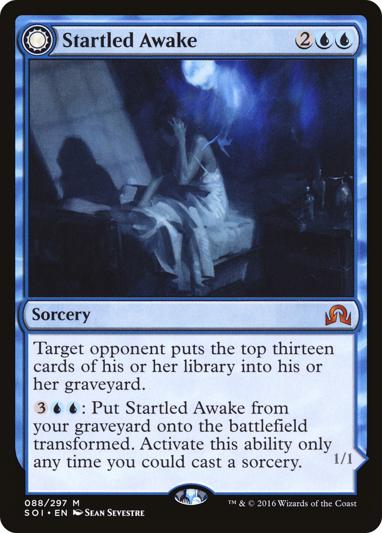 Startled Awake // Persistent Nightmare (SOI-088) - Shadows over Innistrad: (Double Faced Transform) Foil - Premium MTG Single from Wizards of the Coast - Just $0.91! Shop now at Game Crave Tournament Store