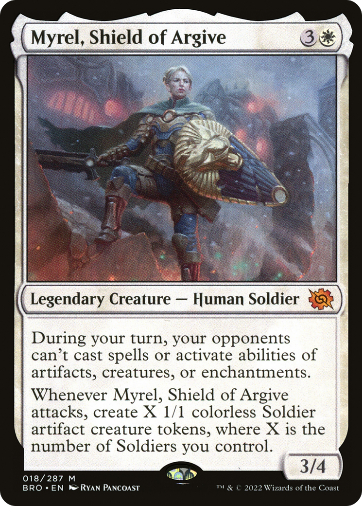 Myrel, Shield of Argive (BRO-018) - The Brothers' War - Premium MTG Single from Wizards of the Coast - Just $16.91! Shop now at Game Crave Tournament Store