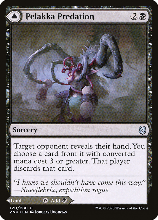 Pelakka Predation // Pelakka Caverns (ZNR-120) - Zendikar Rising - Premium MTG Single from Wizards of the Coast - Just $0.08! Shop now at Game Crave Tournament Store