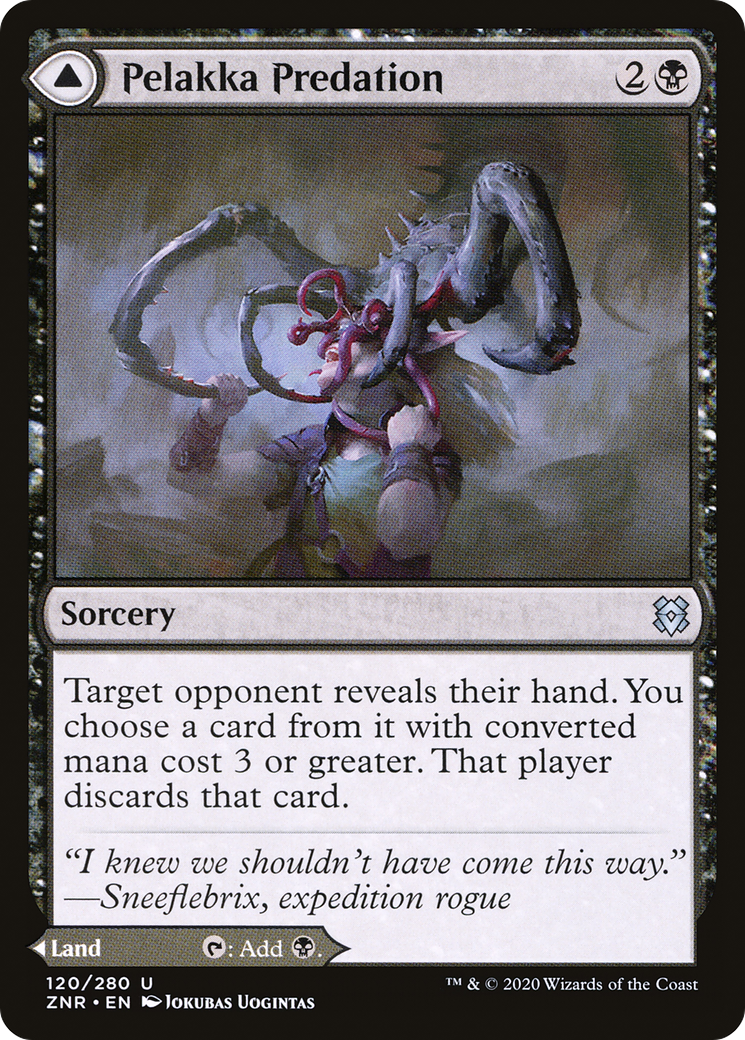 Pelakka Predation // Pelakka Caverns (ZNR-120) - Zendikar Rising Foil - Premium MTG Single from Wizards of the Coast - Just $0.08! Shop now at Game Crave Tournament Store