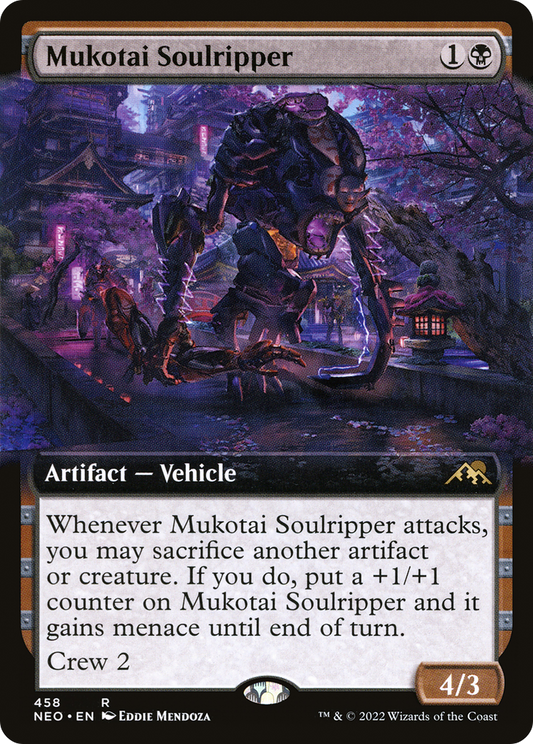 Mukotai Soulripper (NEO-458) - Kamigawa: Neon Dynasty: (Extended Art) - Premium MTG Single from Wizards of the Coast - Just $0.13! Shop now at Game Crave Tournament Store
