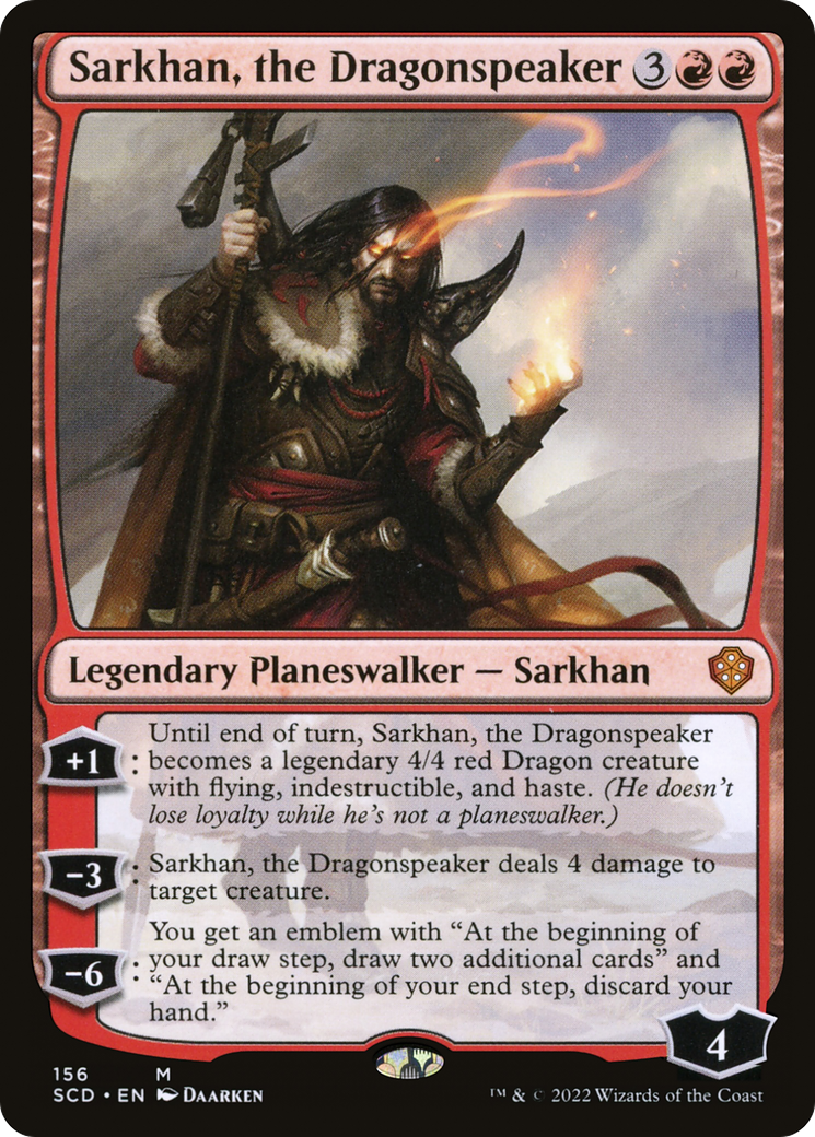 Sarkhan, the Dragonspeaker (SCD-156) - Starter Commander Decks - Premium MTG Single from Wizards of the Coast - Just $0.09! Shop now at Game Crave Tournament Store