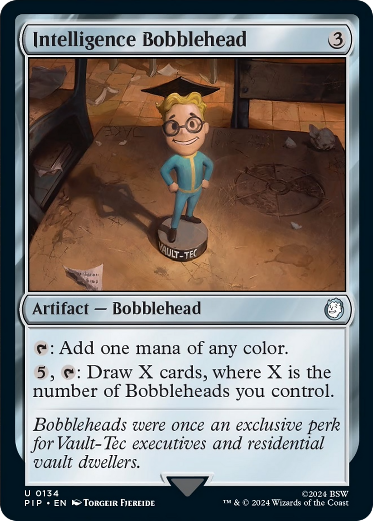 Intelligence Bobblehead (PIP-134) - Fallout Foil - Premium MTG Single from Wizards of the Coast - Just $2.46! Shop now at Game Crave Tournament Store