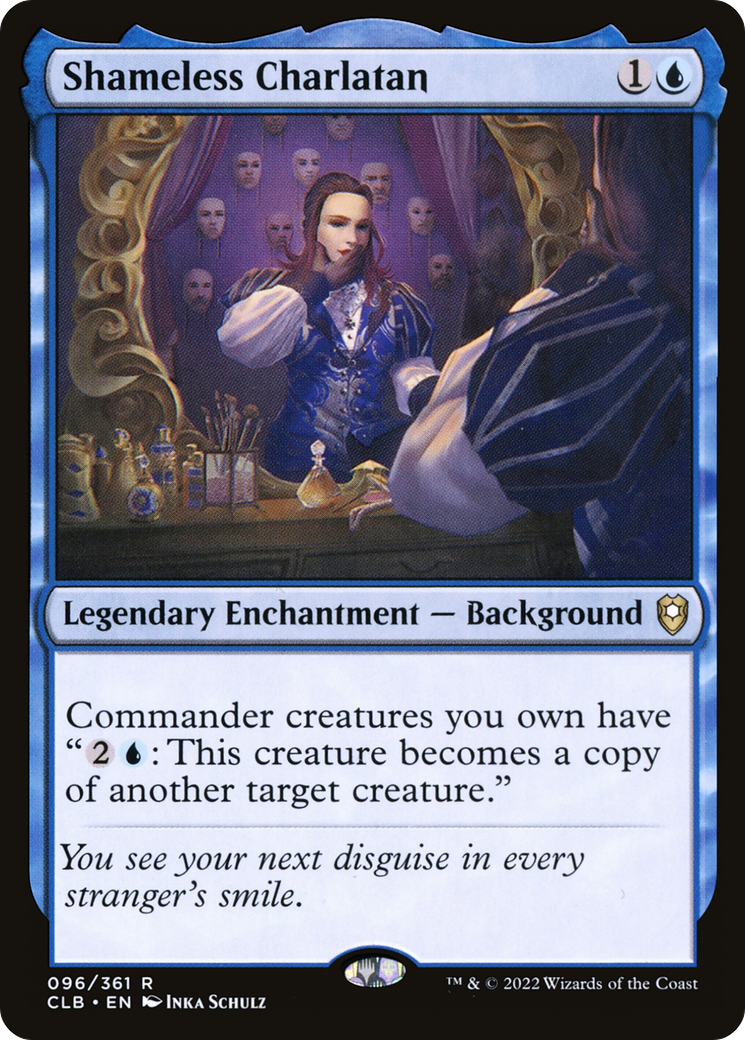 Shameless Charlatan (CLB-096) - Commander Legends: Battle for Baldur's Gate Foil - Premium MTG Single from Wizards of the Coast - Just $0.08! Shop now at Game Crave Tournament Store
