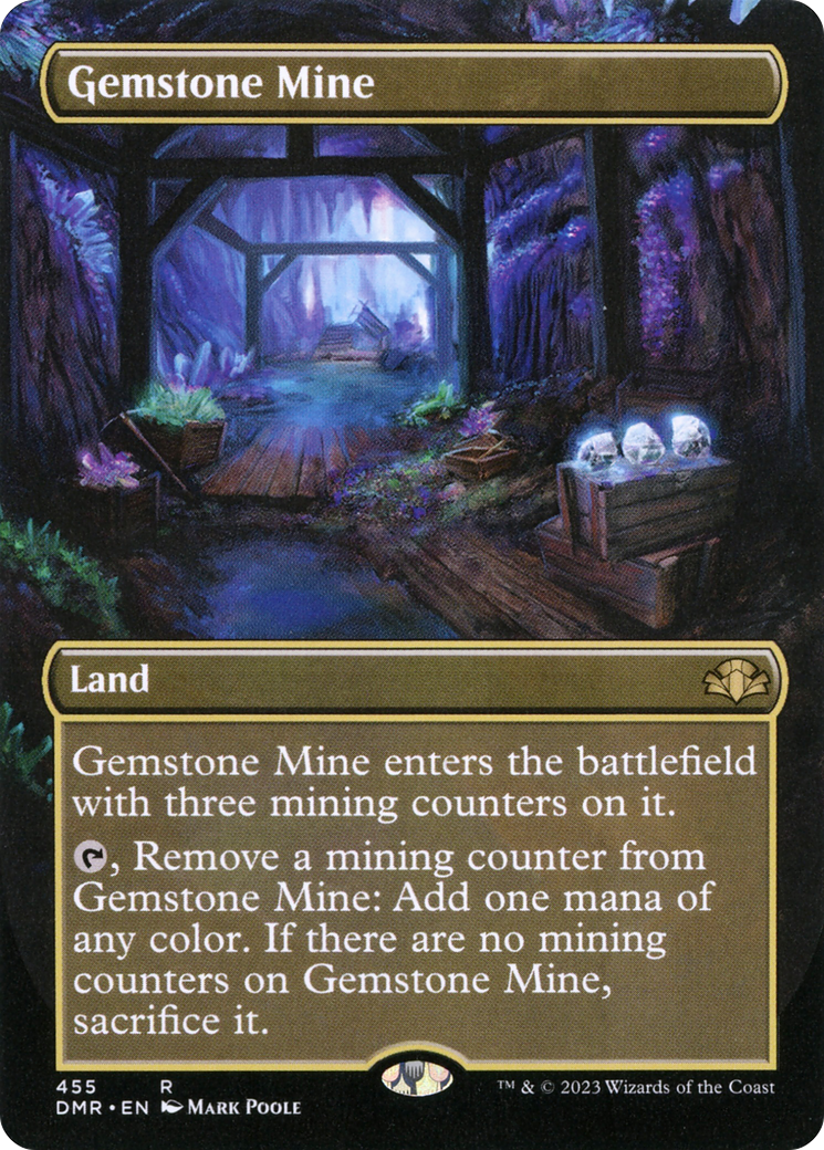 Gemstone Mine (DMR-455) - Dominaria Remastered (Borderless) - Premium MTG Single from Wizards of the Coast - Just $0.27! Shop now at Game Crave Tournament Store