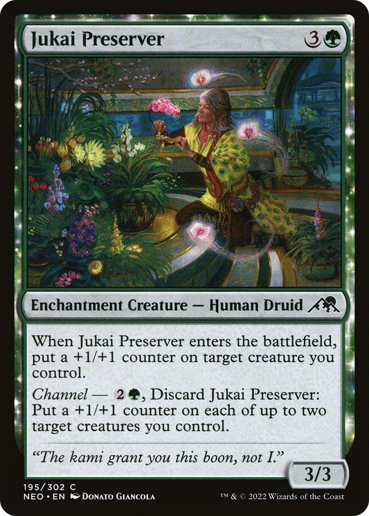 Jukai Preserver (NEO-195) - Kamigawa: Neon Dynasty Foil - Premium MTG Single from Wizards of the Coast - Just $0.08! Shop now at Game Crave Tournament Store