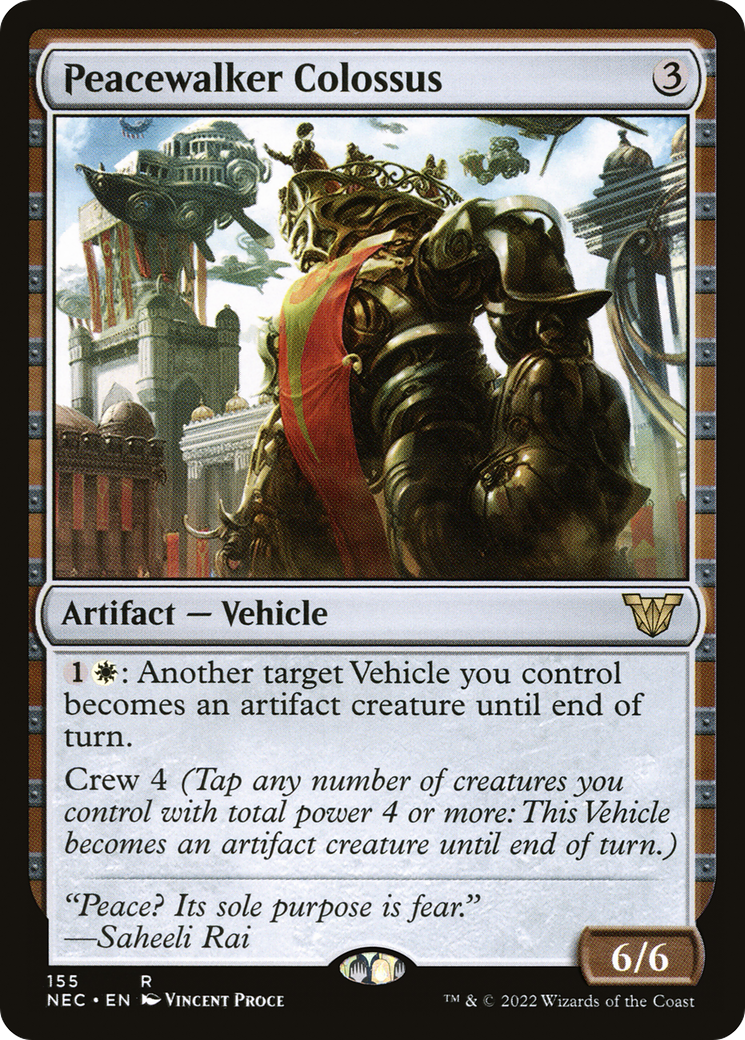 Peacewalker Colossus (NEC-155) - Neon Dynasty Commander - Premium MTG Single from Wizards of the Coast - Just $0.10! Shop now at Game Crave Tournament Store