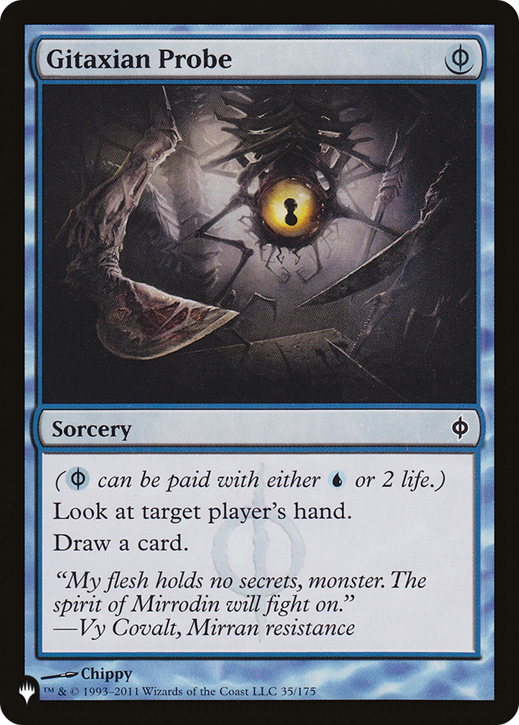 Gitaxian Probe (PLIST-973) - The List - Premium MTG Single from Wizards of the Coast - Just $1.54! Shop now at Game Crave Tournament Store