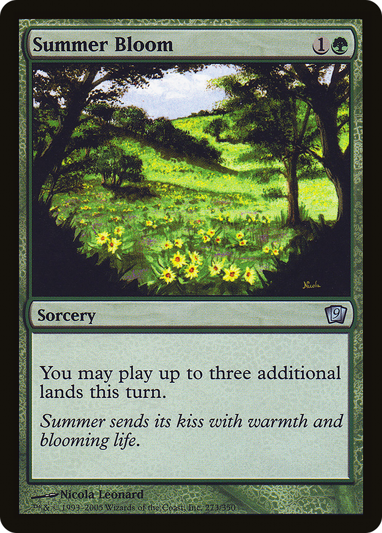 Summer Bloom (9ED-273★) - Ninth Edition Foil - Premium MTG Single from Wizards of the Coast - Just $5.03! Shop now at Game Crave Tournament Store
