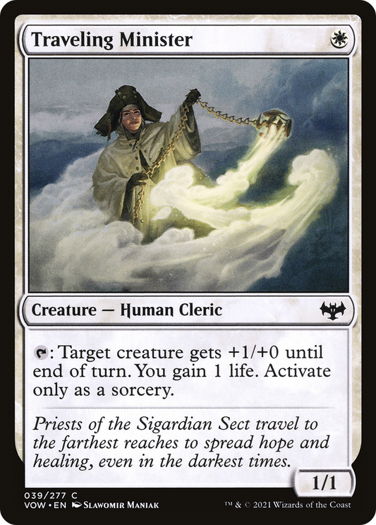 Traveling Minister (VOW-039) - Innistrad: Crimson Vow - Premium MTG Single from Wizards of the Coast - Just $0.08! Shop now at Game Crave Tournament Store