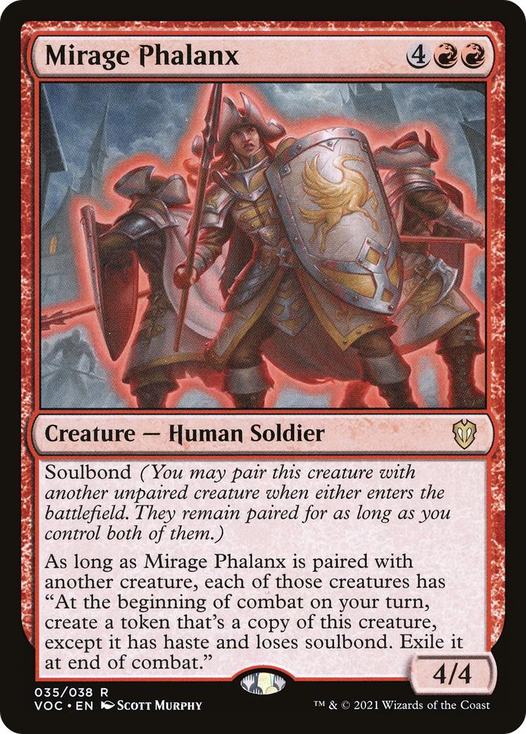 Mirage Phalanx (VOC-035) - Crimson Vow Commander - Premium MTG Single from Wizards of the Coast - Just $1.29! Shop now at Game Crave Tournament Store