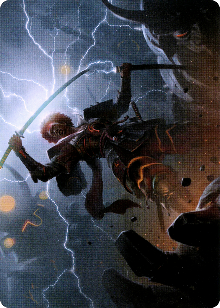 Raiyuu, Storm's Edge // Raiyuu, Storm's Edge (ANEO-031) - Neon Dynasty Art Series (Borderless) - Premium MTG Single from Wizards of the Coast - Just $0! Shop now at Game Crave Tournament Store