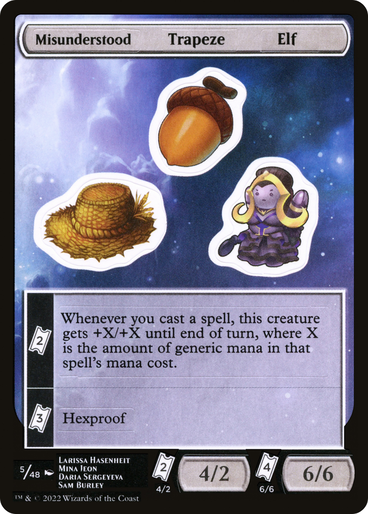 Misunderstood Trapeze Elf (SUNF-005) - Unfinity Sticker Sheets - Premium MTG Single from Wizards of the Coast - Just $0.22! Shop now at Game Crave Tournament Store