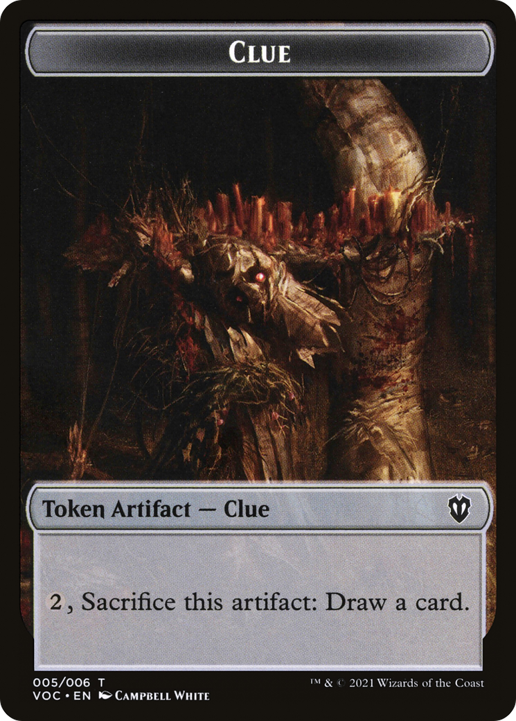 Clue (TVOC-005) - Crimson Vow Commander Tokens - Premium MTG Single from Wizards of the Coast - Just $0! Shop now at Game Crave Tournament Store