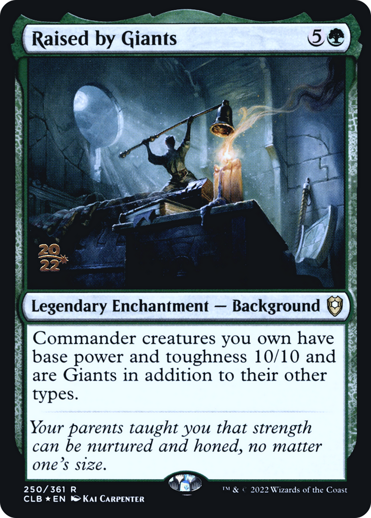 Raised by Giants (PCLB-250S) - Battle for Baldur's Gate Promos Foil - Premium MTG Single from Wizards of the Coast - Just $0.27! Shop now at Game Crave Tournament Store