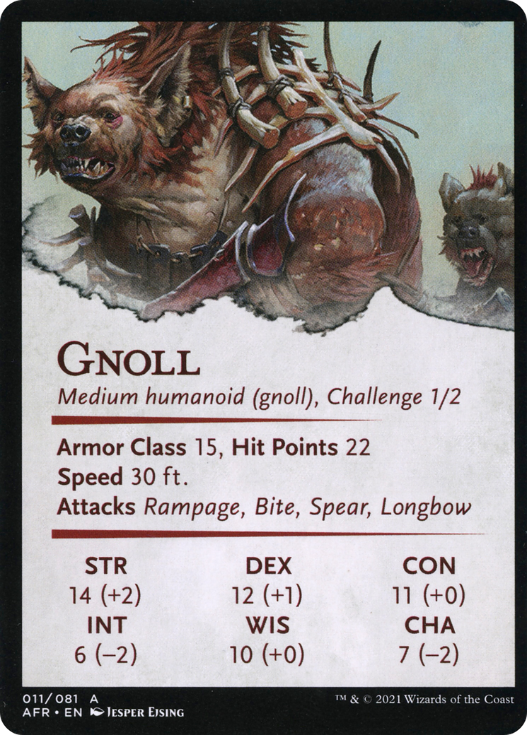 Gnoll Hunter // Gnoll Hunter (AAFR-011) - Adventures in the Forgotten Realms Art Series (Borderless) - Premium MTG Single from Wizards of the Coast - Just $0! Shop now at Game Crave Tournament Store