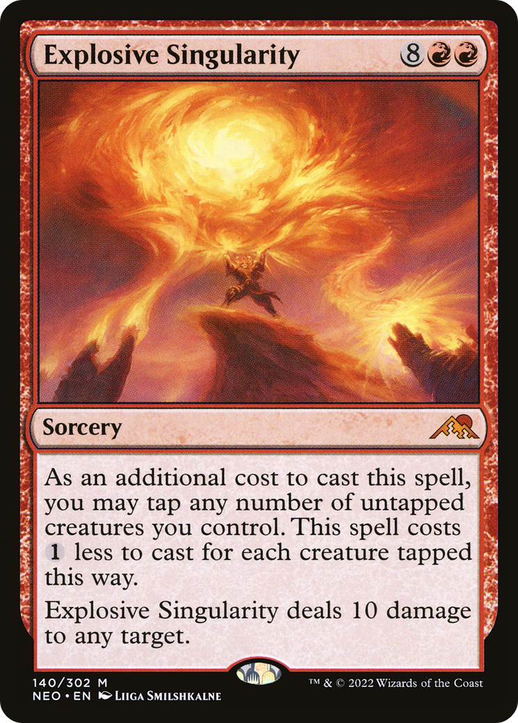 Explosive Singularity (NEO-140) - Kamigawa: Neon Dynasty - Premium MTG Single from Wizards of the Coast - Just $0.26! Shop now at Game Crave Tournament Store