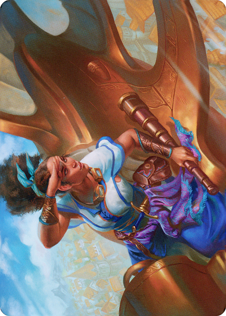 Talas Lookout // Talas Lookout (ADMU-017) - Dominaria United Art Series (Borderless) Foil - Premium MTG Single from Wizards of the Coast - Just $0! Shop now at Game Crave Tournament Store