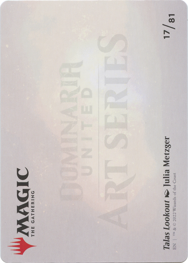 Talas Lookout // Talas Lookout (ADMU-017) - Dominaria United Art Series (Borderless) - Premium MTG Single from Wizards of the Coast - Just $0! Shop now at Game Crave Tournament Store