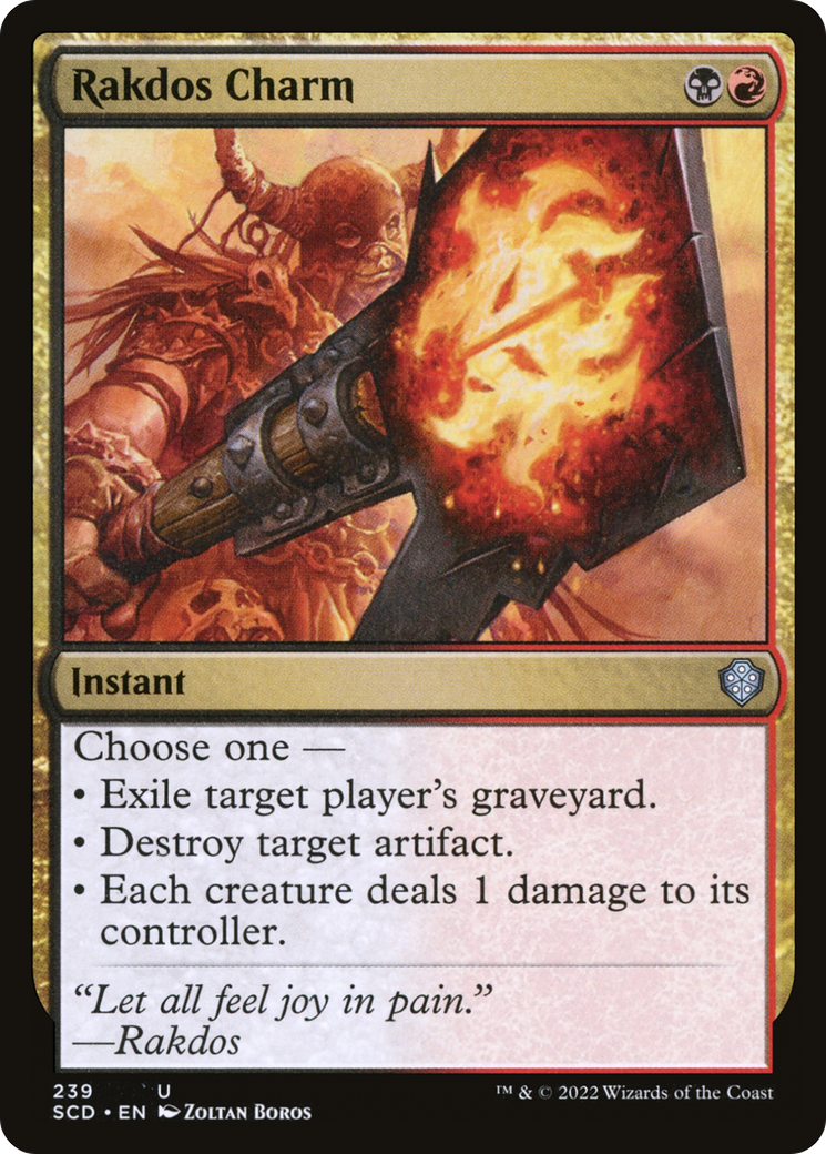 Rakdos Charm (SCD-239) - Starter Commander Decks - Premium MTG Single from Wizards of the Coast - Just $0.14! Shop now at Game Crave Tournament Store