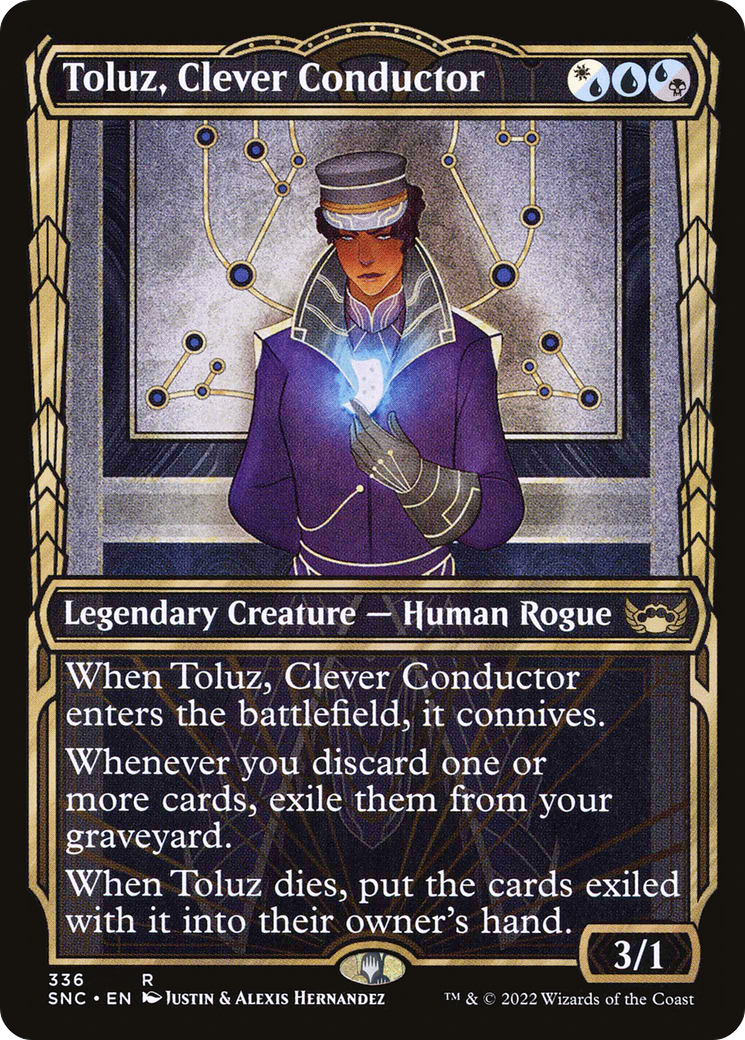 Toluz, Clever Conductor (SNC-336) - Streets of New Capenna: (Showcase) - Premium MTG Single from Wizards of the Coast - Just $0.08! Shop now at Game Crave Tournament Store